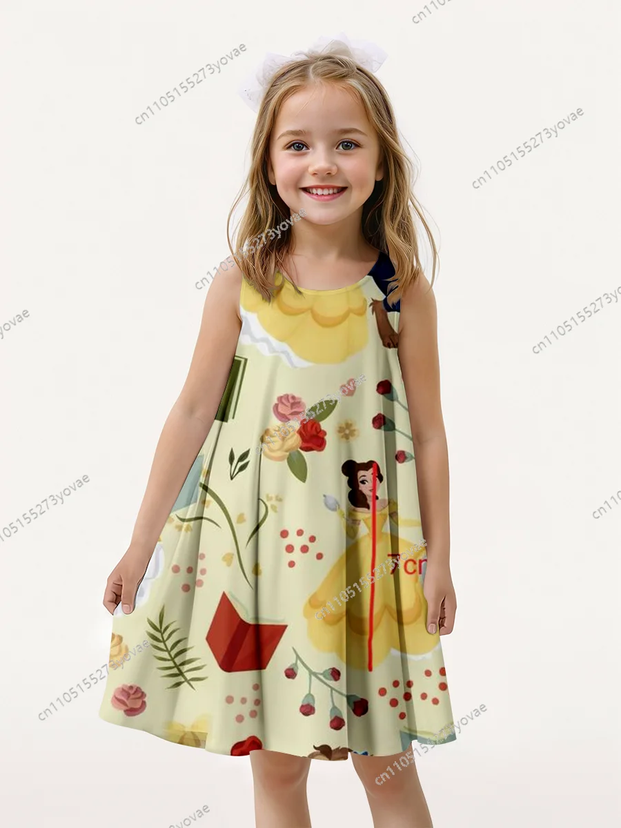 

3D printed sleeveless Snow White dress, with a cute-style design, bringing full vitality to summer outfits