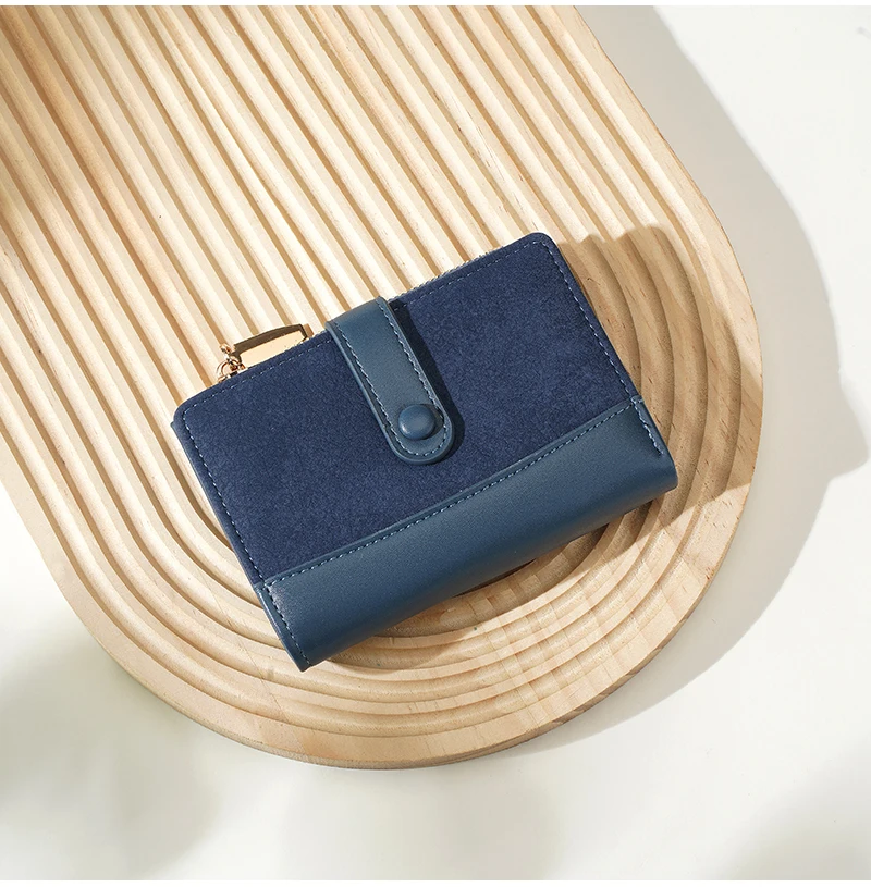 Neue Damen-Geldbörse, hochwertiger Kartenhalter mit Reißverschluss, weibliche Geldbörse, Fotohalter, Münzfach, einfache Geldklammern für Mädchen – Detail 12