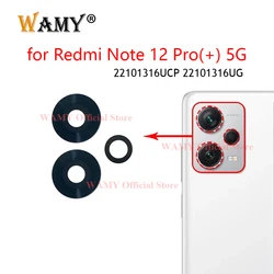 WAMY Rear Back Camera Glass Lens Replacement For Xiaomi Redmi Note 12 Pro+ Plus 5G 22101316UCP 22101316UG with Sticker