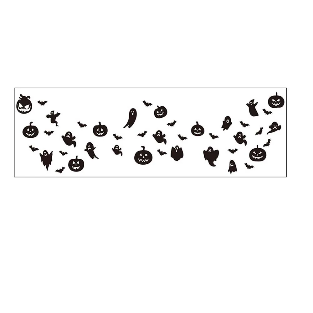 DIY Halloween Face Temporary Tattoo Spider Web Bat Pumpkin Ghost Dots Freckle Tattoo Convenient Long Lasting Face Tattoo Sticker