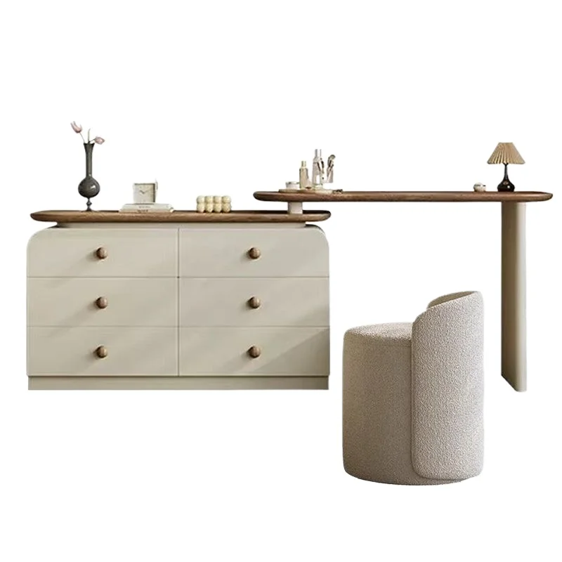 

Medieval style modern simple new bedroom dresser chest cabinet solid wood makeup table storage