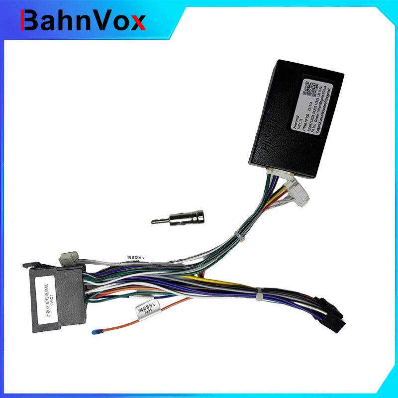 Wiring Harness CAN Bus Decoder 16 Pin Plug to ISO Connector Car Head Unit Cable Adapter for Renault Duster Duster Laguna 3