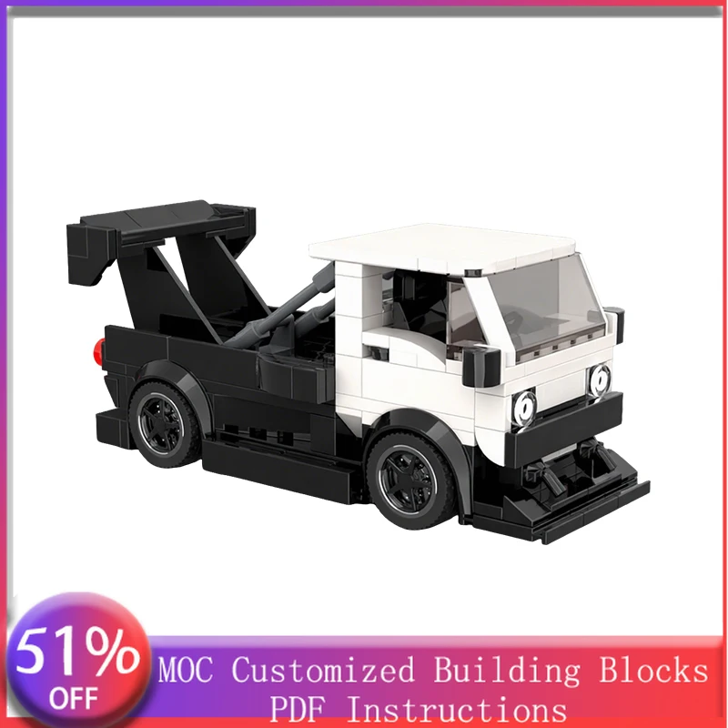 

243 детали: Гоночный автомобиль, модифицированные грузовики, MOC, модульный конструктор, технологичная модель, детский набор для самостоятельной сборки, подарок для мальчиков на праздник