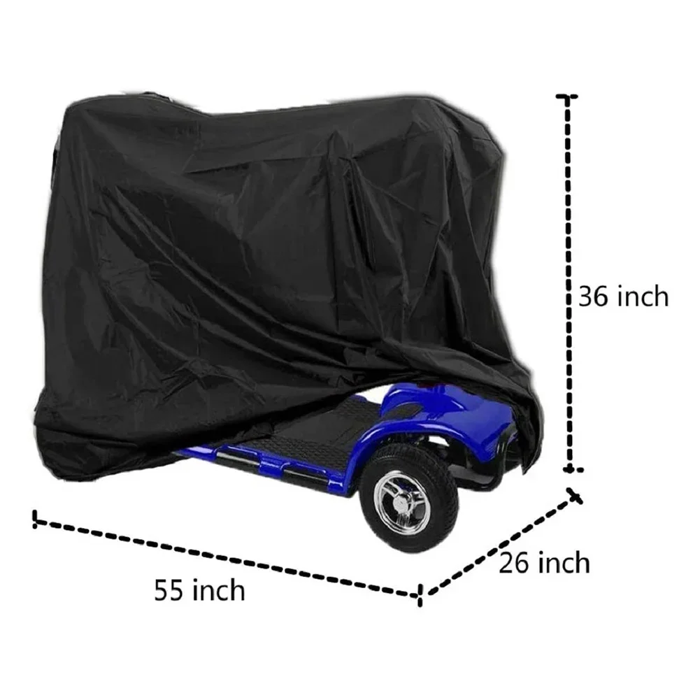 Lawn Tractor Mower Cover Weather Waterproof UV Protection 54.6 X 25.74 X 35.49in For John Deer Riding Lawn Power Tool Accessory