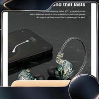 TRN MT1 In-Ear Wired Headphones 2Pin 3.5Mm HI-FI Dynamic Hanging Ear Running Subwoofer Sports Noise Cancelling Headphones-N34R