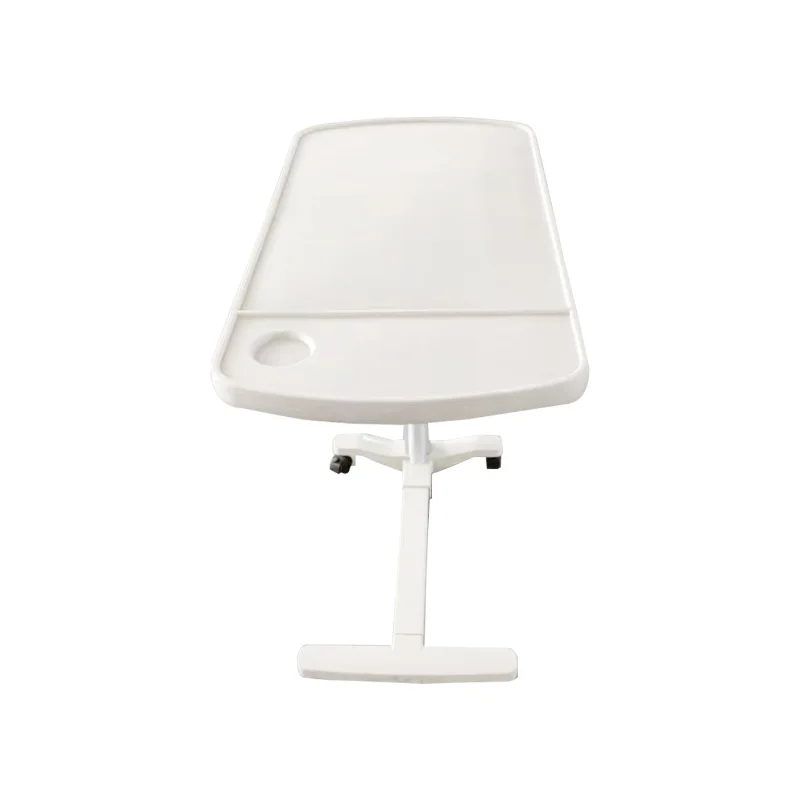 The white movable table of the hospital medical bed table furniture