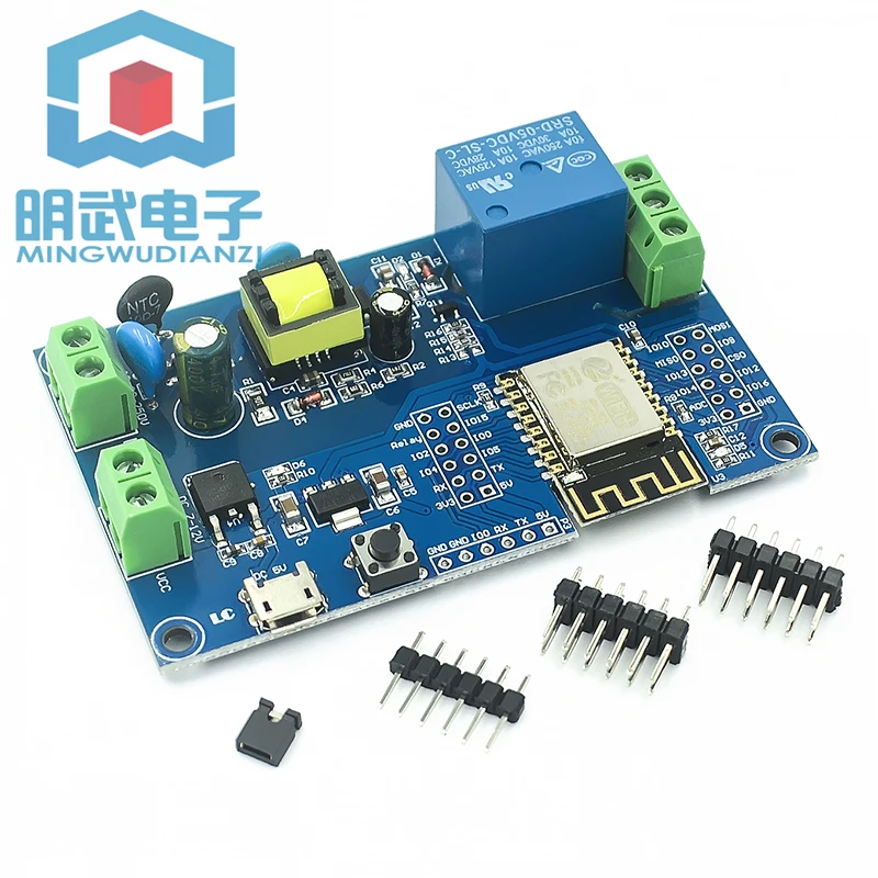 

AC/DC Power Supply ESP8266 WIFI Single-channel Relay Module ESP-12F Development Board Secondary Development