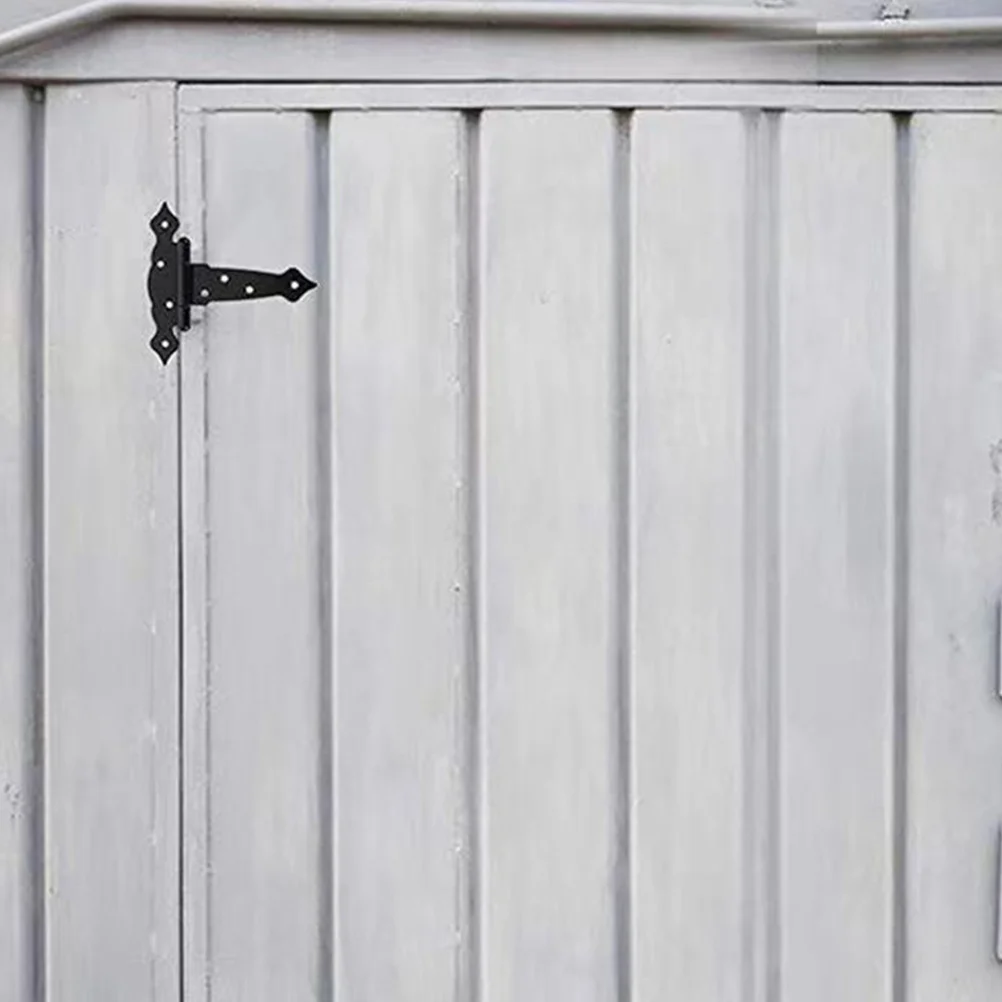 

T Strap Hinge Heavy Duty Black Iron For Wooden Barn Shed Gate Door Exterior Hardware Smooth Decorative Hinges