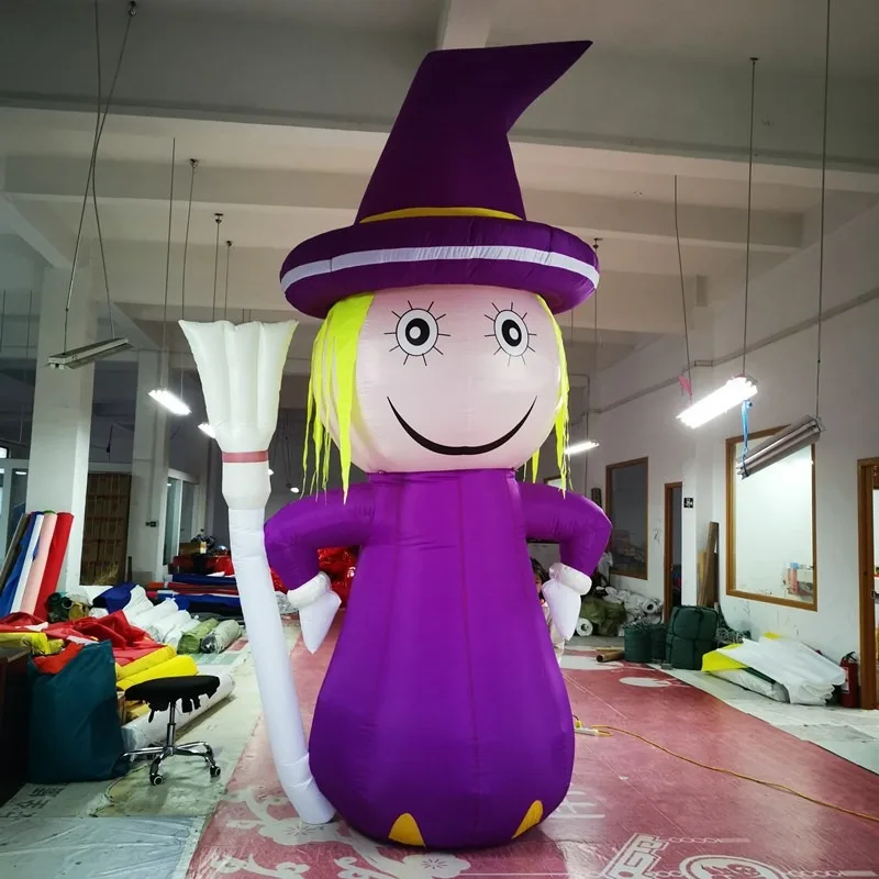 Opblaasbaar luchtmodel Pompoen Heks Schedel Spin Ghost Boog Deur Hoofd Ghost Festiva