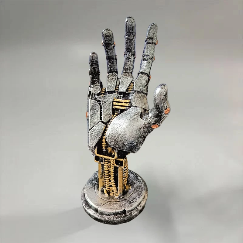 Cyberpunk Robotic Arm Integrated Handle Bracket Basketball Stand Creative Collectible Desktop Decoration Model Handmade Gifts