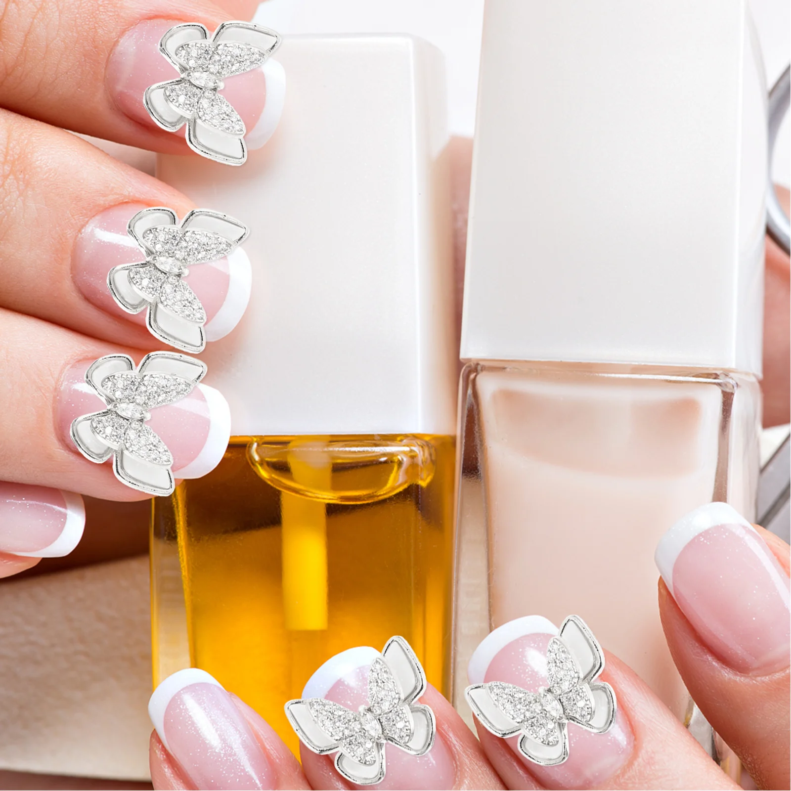 

5 шт., красивые шпильки для ногтей, изысканные принадлежности для дизайна ногтей «сделай сам», для праздника, дня рождения, вечеринки, сценического выступления, нарядное платье, элегантное