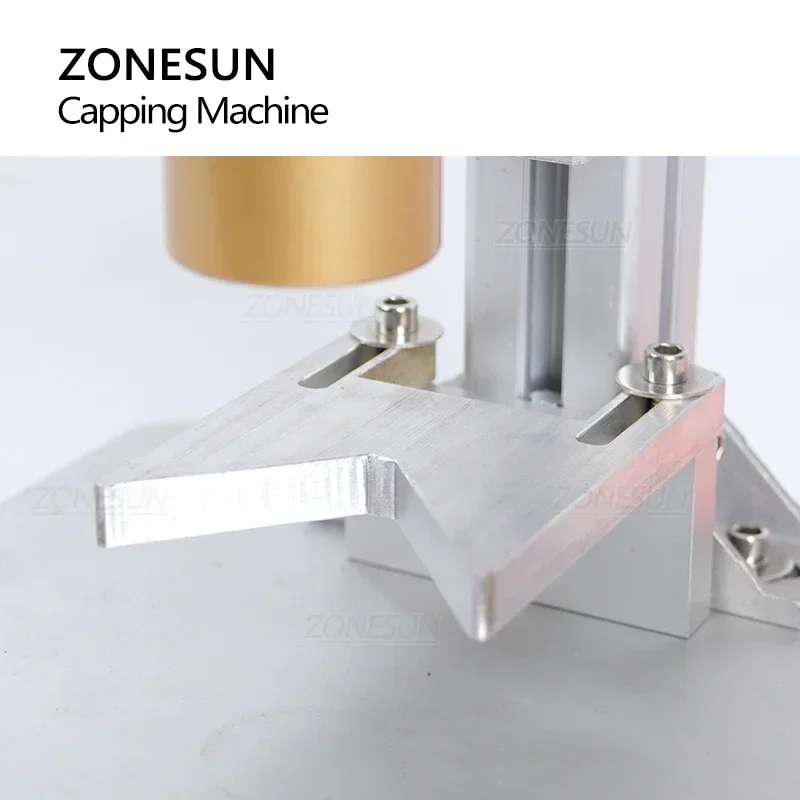 ZONESUN Semi-automatic Capping Machine Plastic Glass Bottle Capper Water Beverages Cosmetics Bottle Cap Crimping Tool ZS-XGPZ1