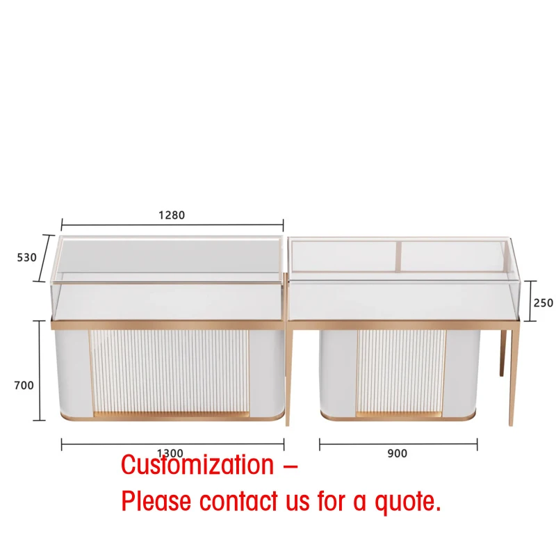 custom.Factory Directly Producing Shangliang Jewelry Kiosk Sale Showcase Display Cabinet Custom Stainless Steel