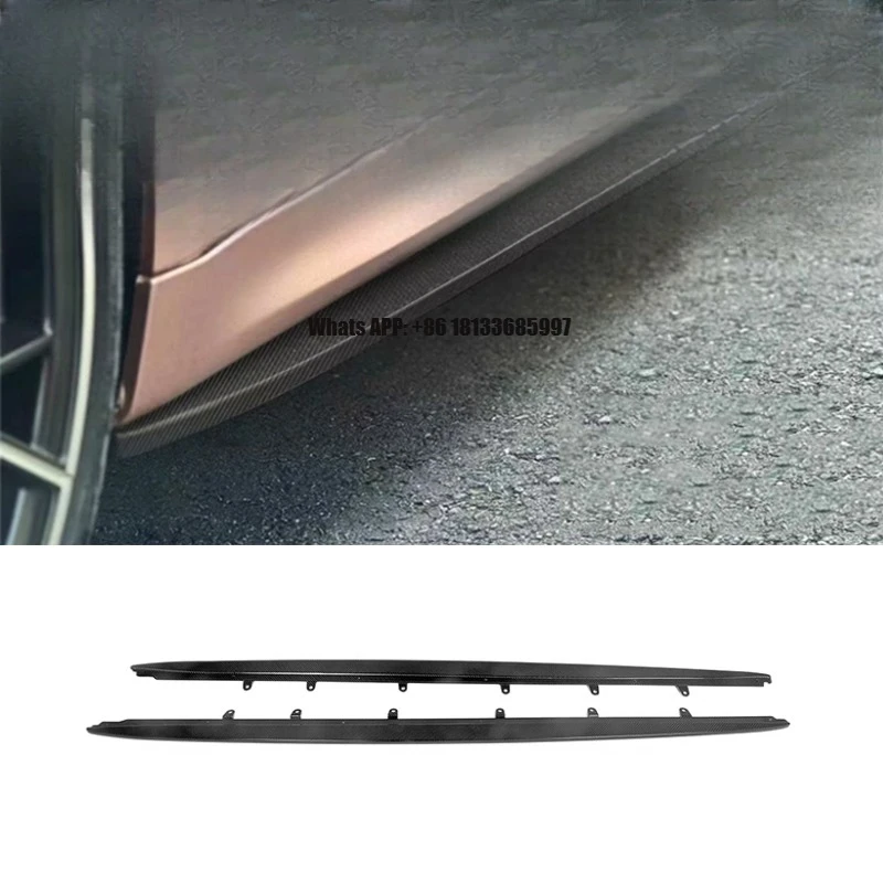 

BENSNEES Car Exterior Parts MP Style Dry Carbon Fiber Side Skirt for BMW F90 M5 Side Skirts Carbon