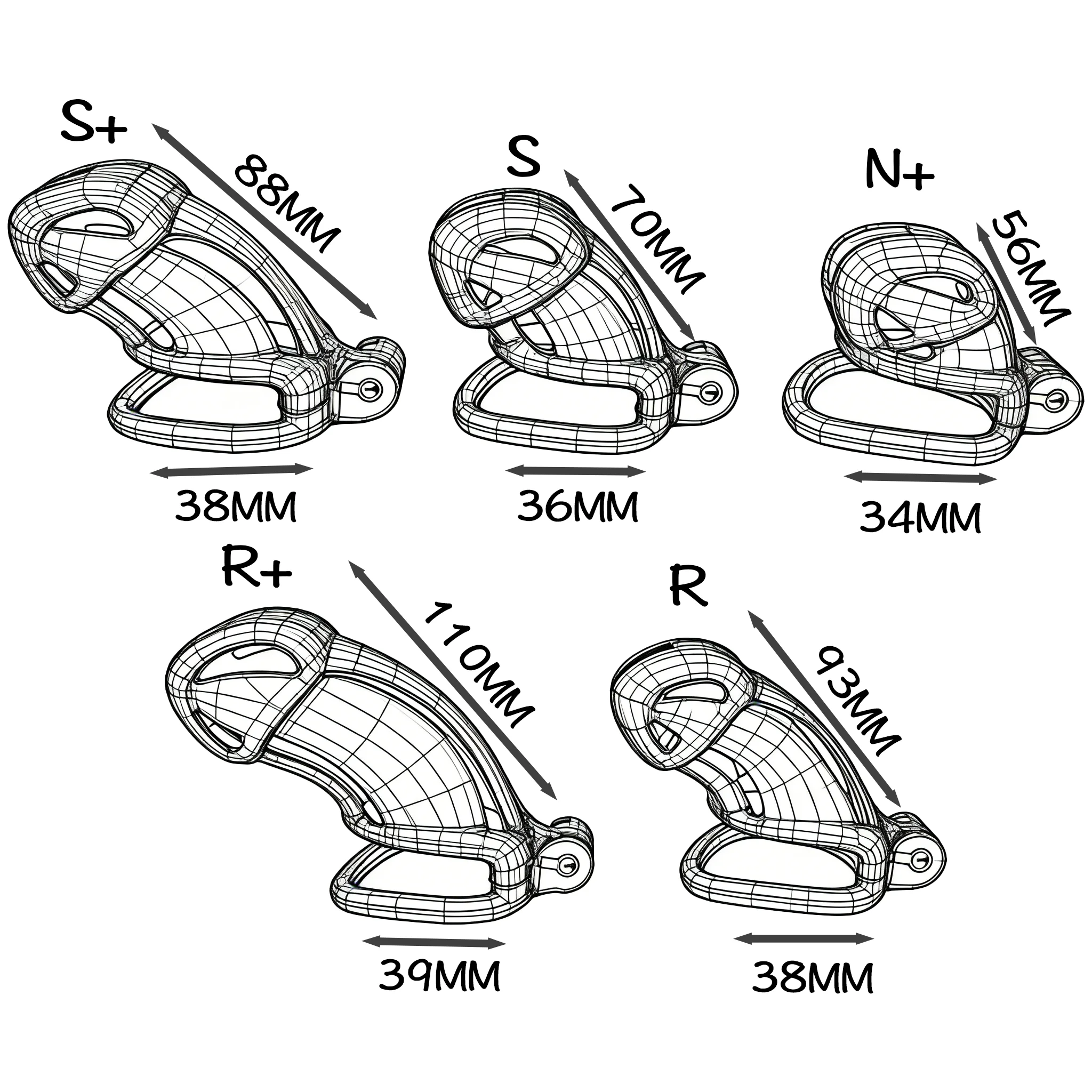 Colorful Gay Male Chastity Device Cock Cage Slave Chastity Lock Sex Toy for Men view 3