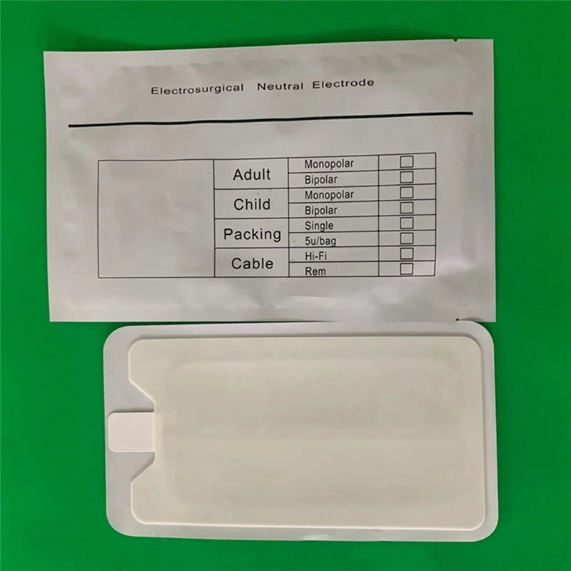 

ABRW-ESU-JB01 Adult Monopolar ESU Plate Professional Disposable Electrode Sheet Negative Plate 20 Pieces Per Package
