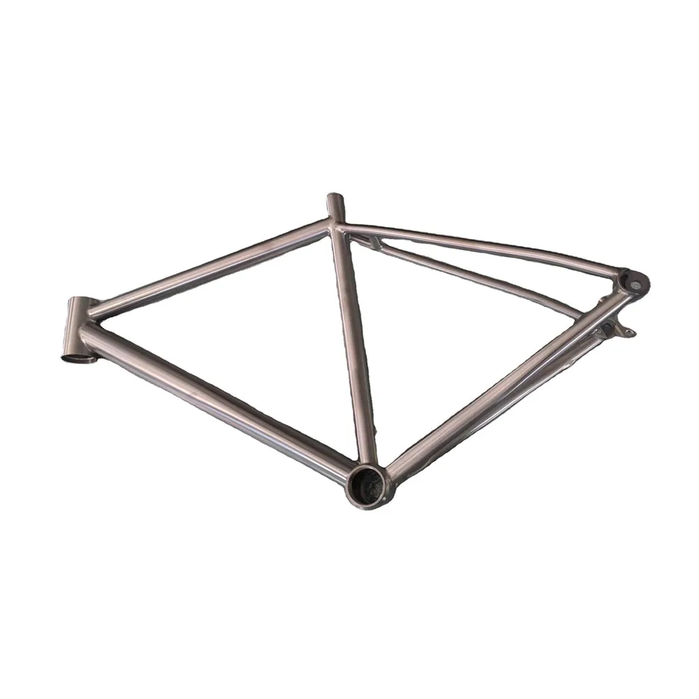 

Titanium Frame with Flat Gravel Road Bike Mount, Disc Brake, Ti3Al2.5V, Gr9, Bicycle Accessories