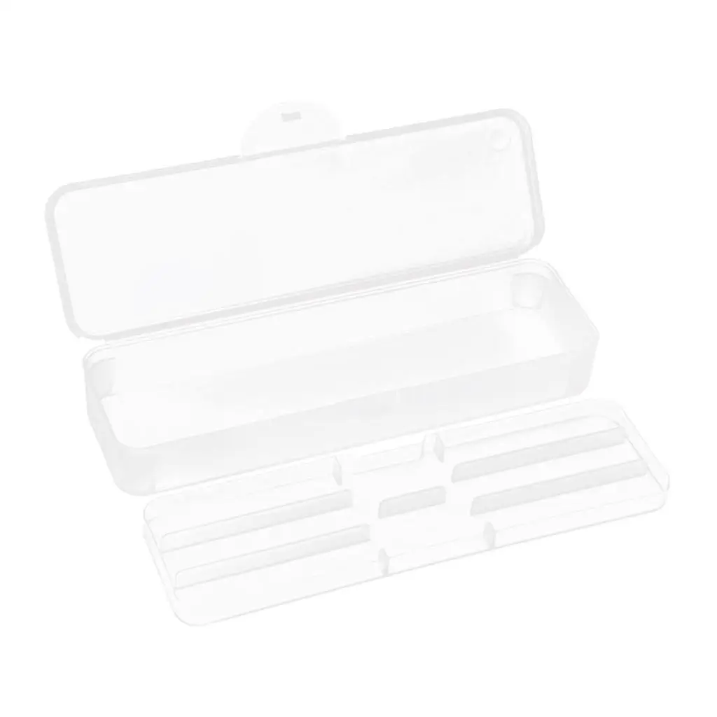 

Nail Tool Storage Box Lightweight Plastic Nail Tools Organizer Vanity Countertop Holder for Nail Art Supplies Display