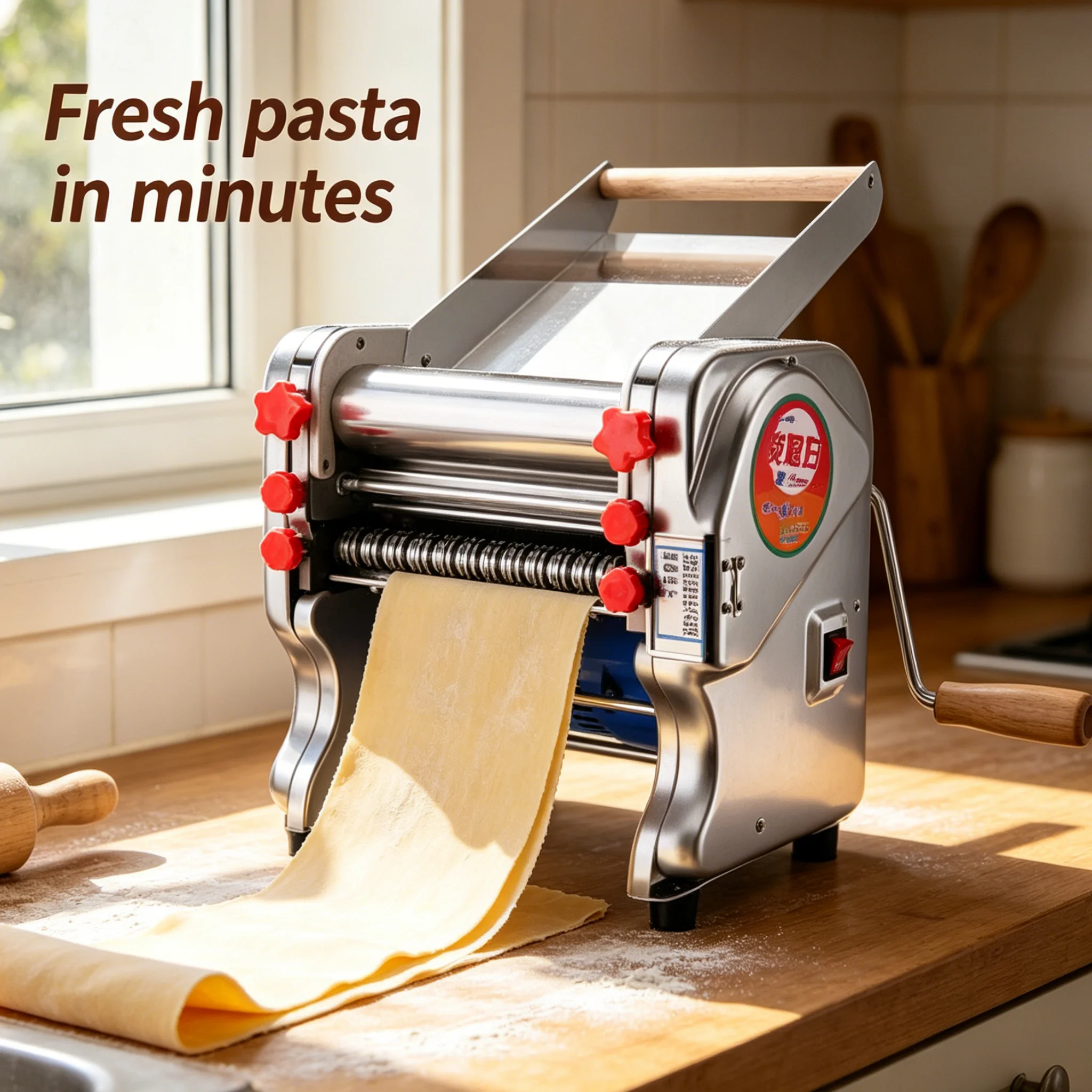

Stainless Steel Noodles Knead Press Machine Multi-functional Dough Presser For Dumpling Wrapper Noodle Making