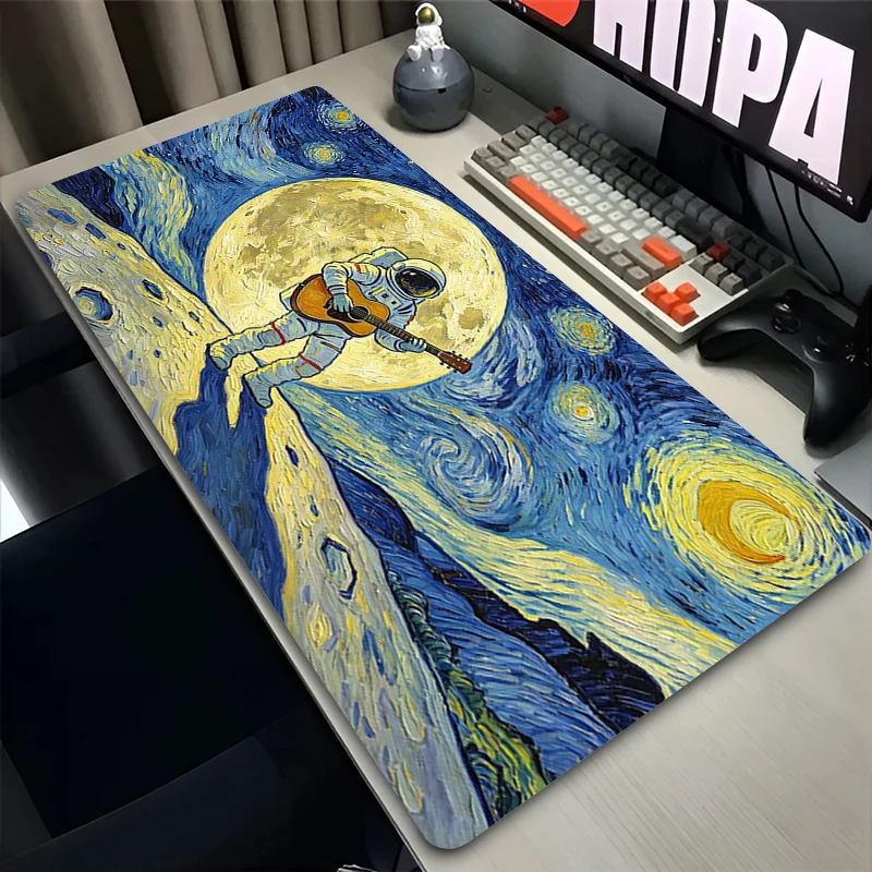 Large Gaming Mouse Pad Notbook Extended Desk Mat Artistic style astronaut Keyboard Rug PC Carpet Non-Slip Esports Gamer Mousepad