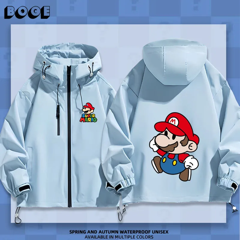 

Супермодная повседневная куртка-жакет из полиэстера для весны и осени, водонепроницаемая, на молнии, с капюшоном, для активного отдыха