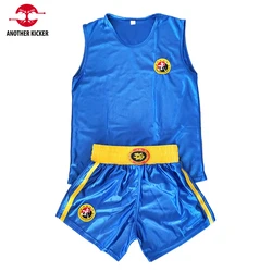 Spodenki Muay Thai zestaw Rashguard spodenki bokserskie koszulka MMA dla mężczyzn kobiet dzieci Wushu Sanda walka Kickboxing odzież