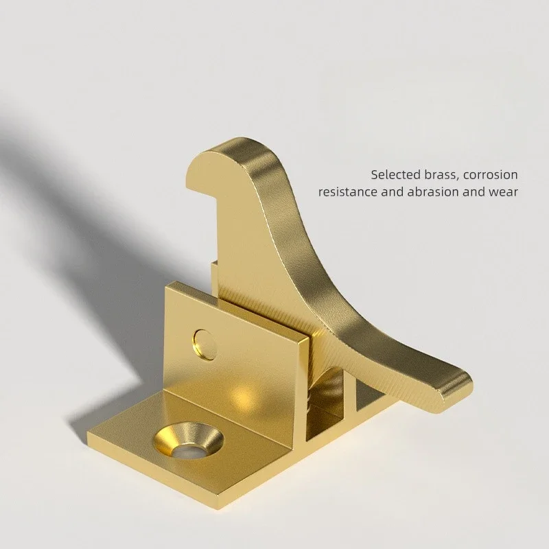 Bird Shaped Buckle 28*15mm Door Window Compact Brass Spring Latch Lock Retro Cabinet Elbow Buckle Low Noise Home Hardware 1 Set
