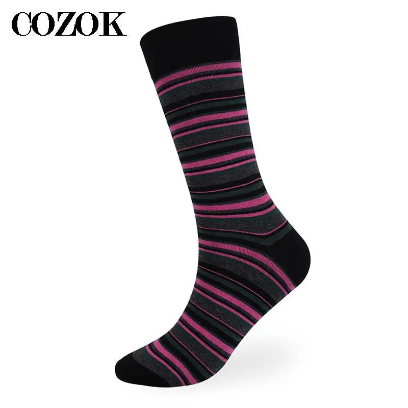 5 пар дополнительных размеров 46,47,48 мужские длинные носки, теплые толстые зимние мужские носки, повседневные деловые полосатые большие носки для экипажа