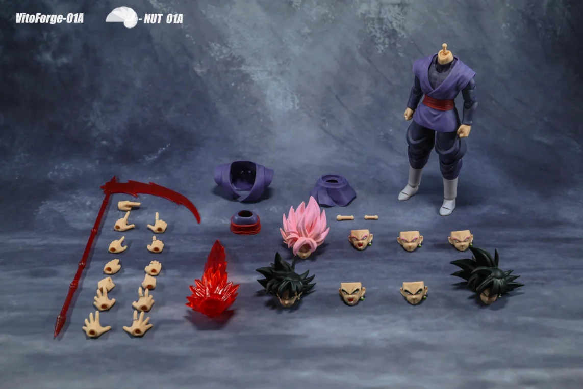 VF Fixed 2nd-Patch Black Goku Upgraded Action Figure Body Head Sculpt Anime Dragon Ball Super Mecha Joint Movable view 6