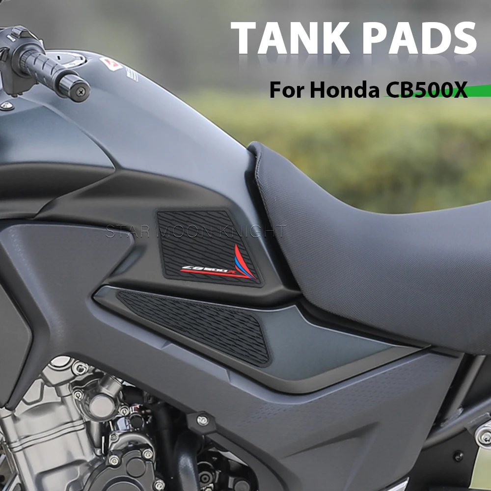 Tanque de combustível antiderrapante adesivos para Honda, protetor de tankpads, joelheiras, acessórios da motocicleta, CB500X, CB 500F, CB 500 X, 2016-2024