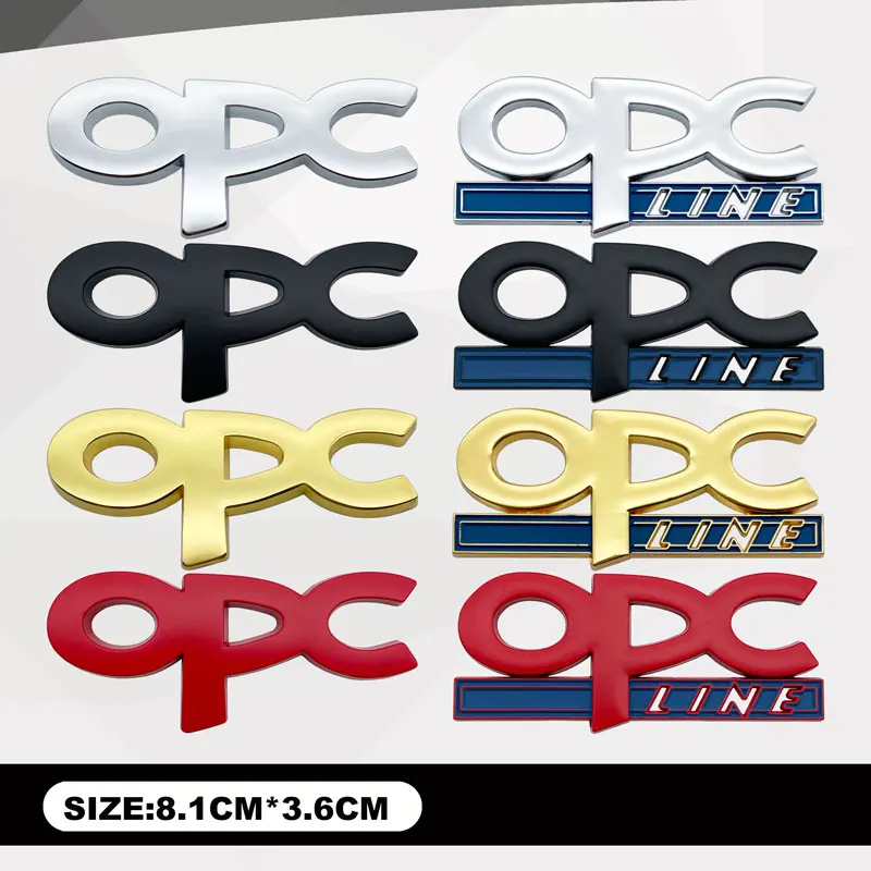 

OPC/OPC LINE Emblem Body Performance Trim Sticker Front Grille Decor For Opel Calibra Corsa Omega Vectra Zafira Astra Kadett
