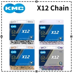 KMC X12 Road MTB Bike Chain Silver Black Gold Original Bicycle Chain 126 Links 12v Chains with Magic Button for SRAM SHIMANO