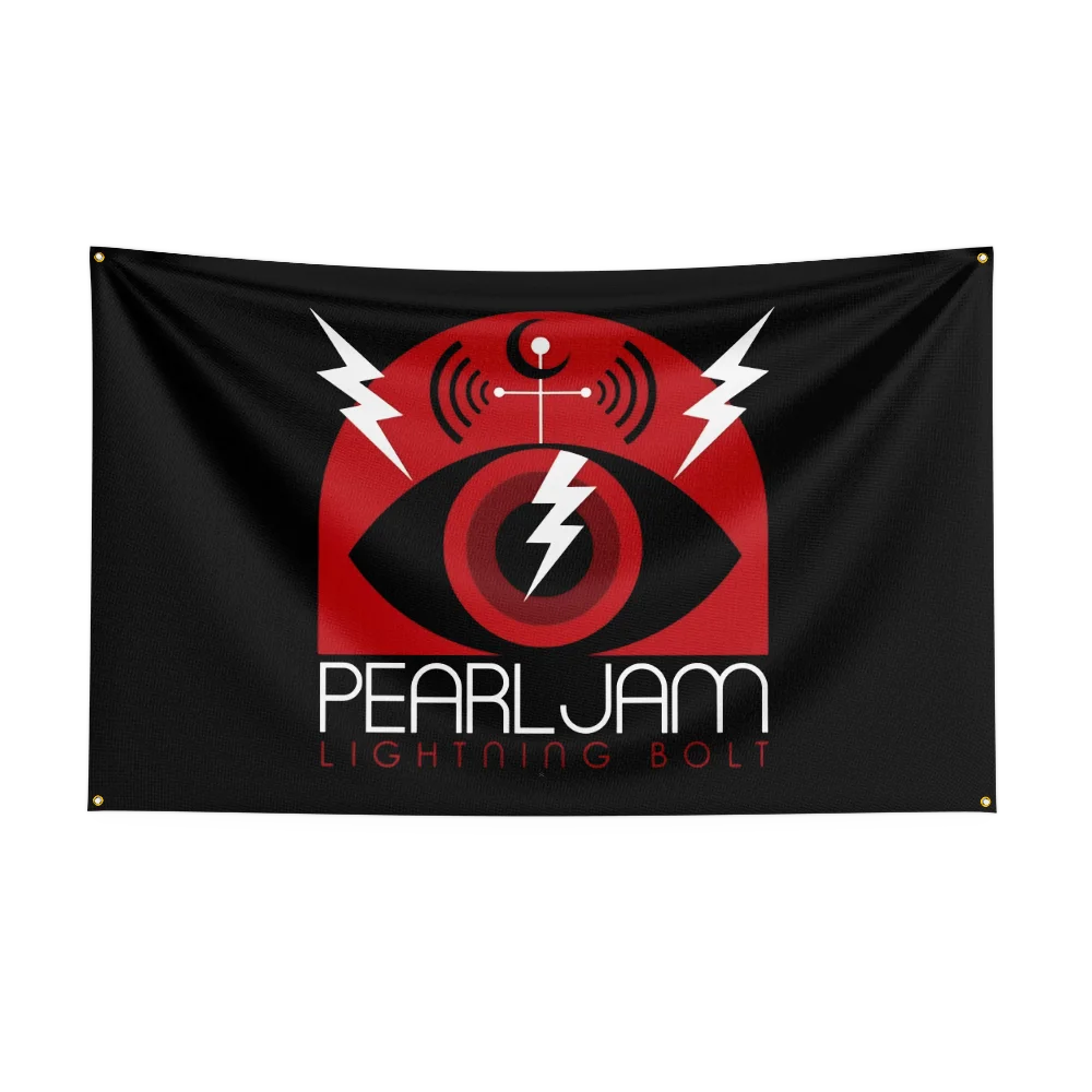 3x5 Ft Heavy Rock Band P-Pearl Jams Flag Polyester Digital Printing Banner for Bedroom Wall Art Out Door Tapestry Decoration