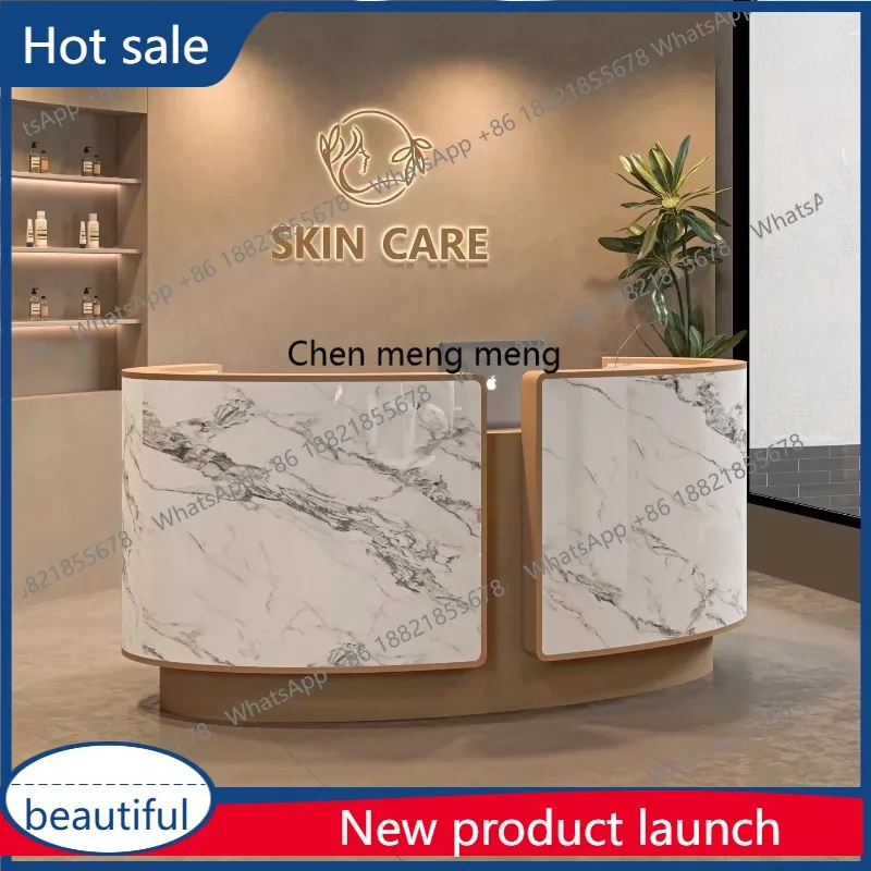 A17 Beauty salon front desk reception desk clothing store beauty store skin management arc checkout page customization