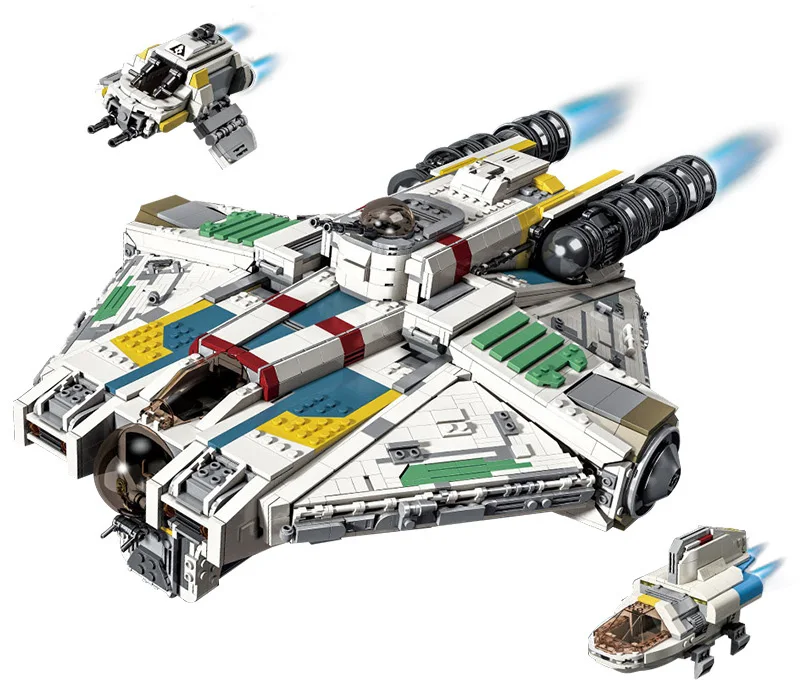 

4577 pcs The Ghost VCX-100 light freighter k110 the Star o Wars series building blocks Assembling Bricks For Children Boy Kids