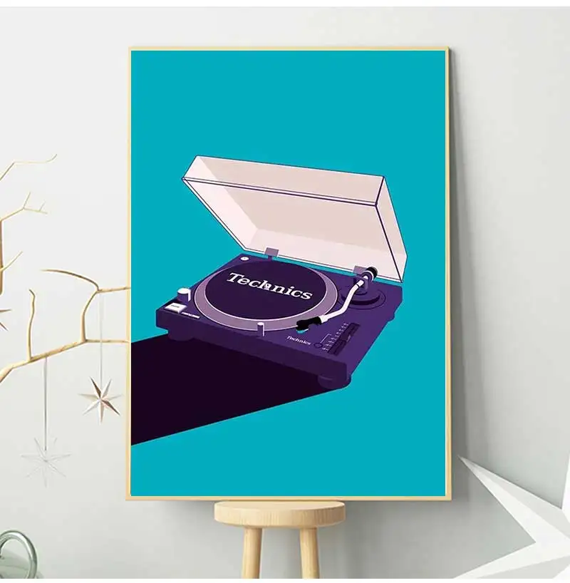 Classic Vintage Wall Art Walkman Recording Deck Cassette Player HD Canvas Print Poster Home Living Room Bedroom Decoration