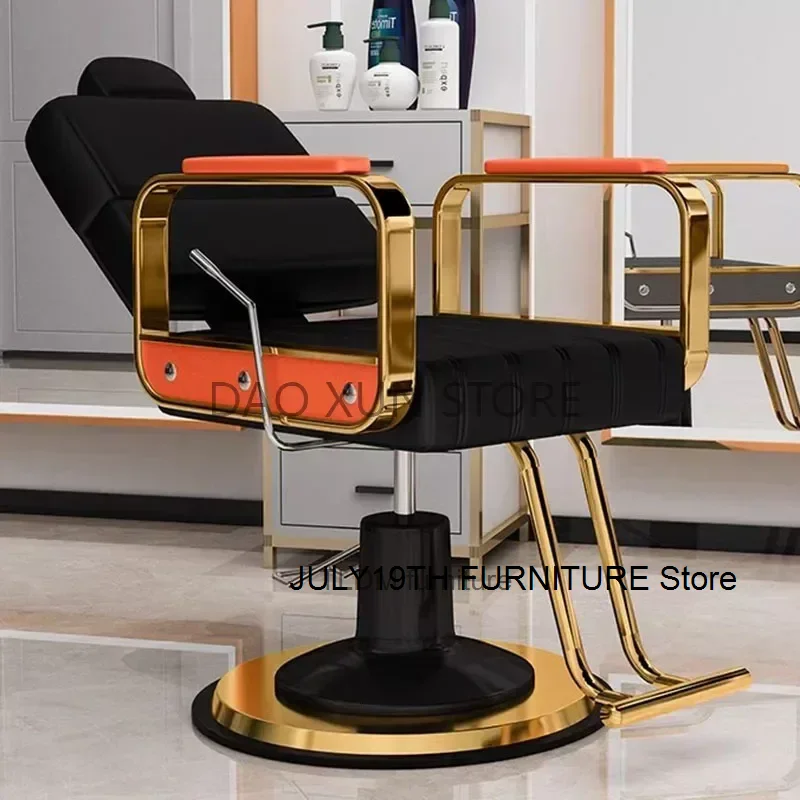 

Эстетические парикмахерские стулья Golden Stylist, поворотные вращающиеся парикмахерские стулья для педикюра, профессиональная мебель для салона Cadeira MQ50BC