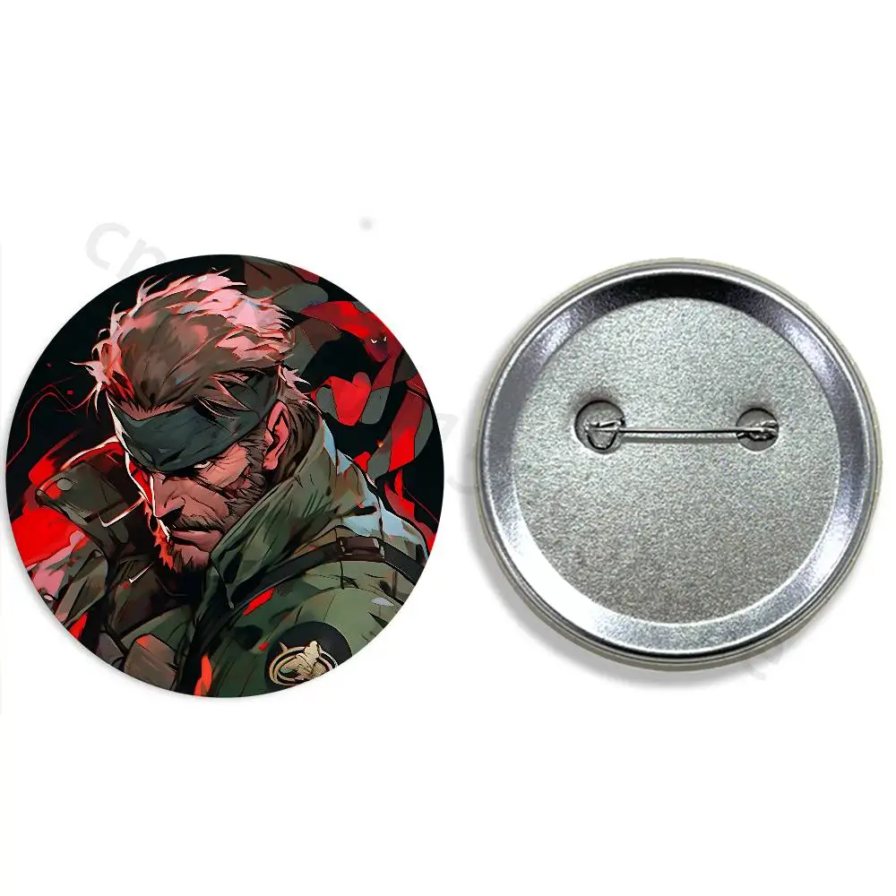 Metal Gear Solid Delta Eater 58mm 32m Coin Badges Personalized Handmade Round Brooches Pins Accessory