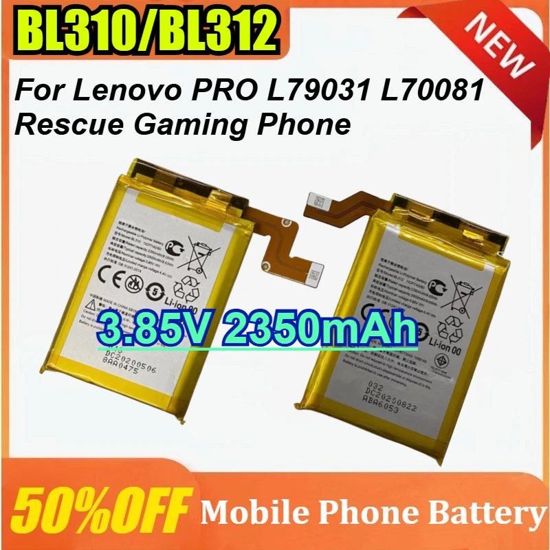 new-bl310-bl312-battery-385v-2350mah-for-lenovo-pro-l79031-l70081-rescue-gaming-mobile-phone-battery