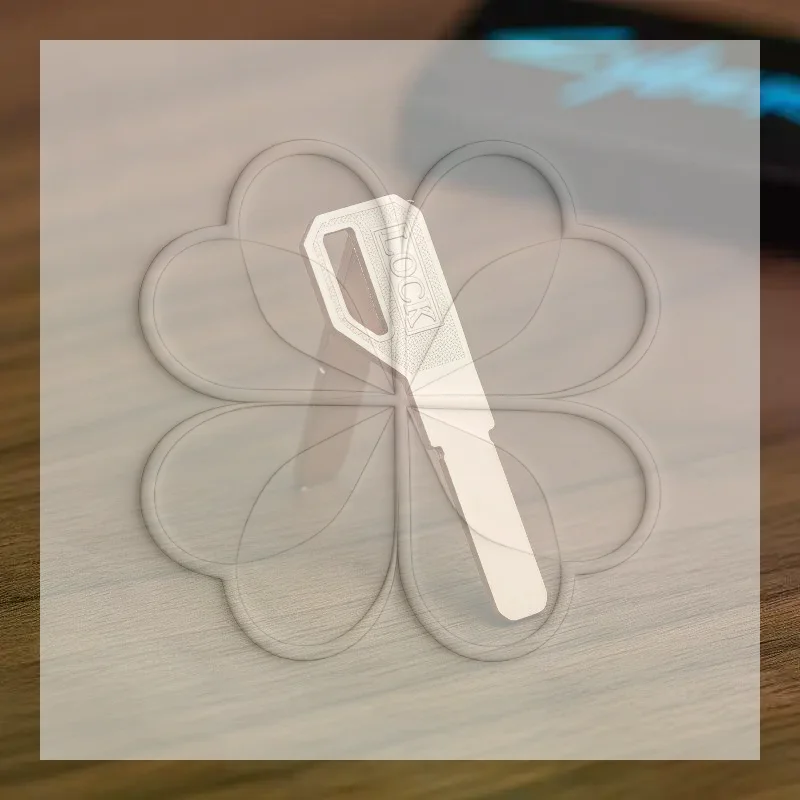 Smart Lock Key Blanks Replacement Part High Precision Smooth Edge Flat Blade for Fingerprint Lock Villa Home Security
