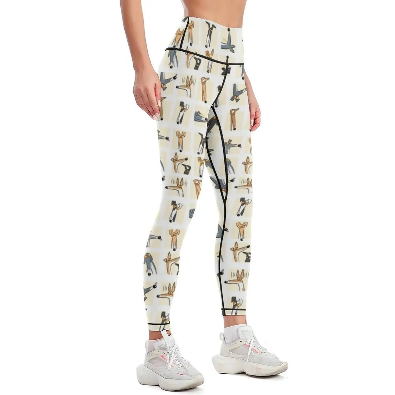 Heads up: Cream Leggings Sportswear woman gym harem pants Womens Leggings