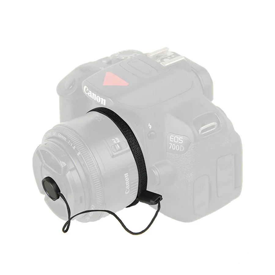 Kood Front Lens Cap & Elasticated Cap Keeper Various Sizes Anti-lost Rope for Nikon Canon Sony