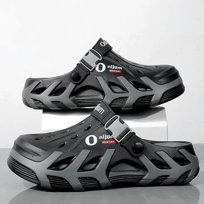 Sommer-Clogs für Herren, EVA-Soft-Slipper, Outdoor-Strandsandalen, neue Herren-Freizeitschuhe, Gartenschuhe, Wasserschuhe, atmungsaktive Strand-Slipper für Herren – Detail 7