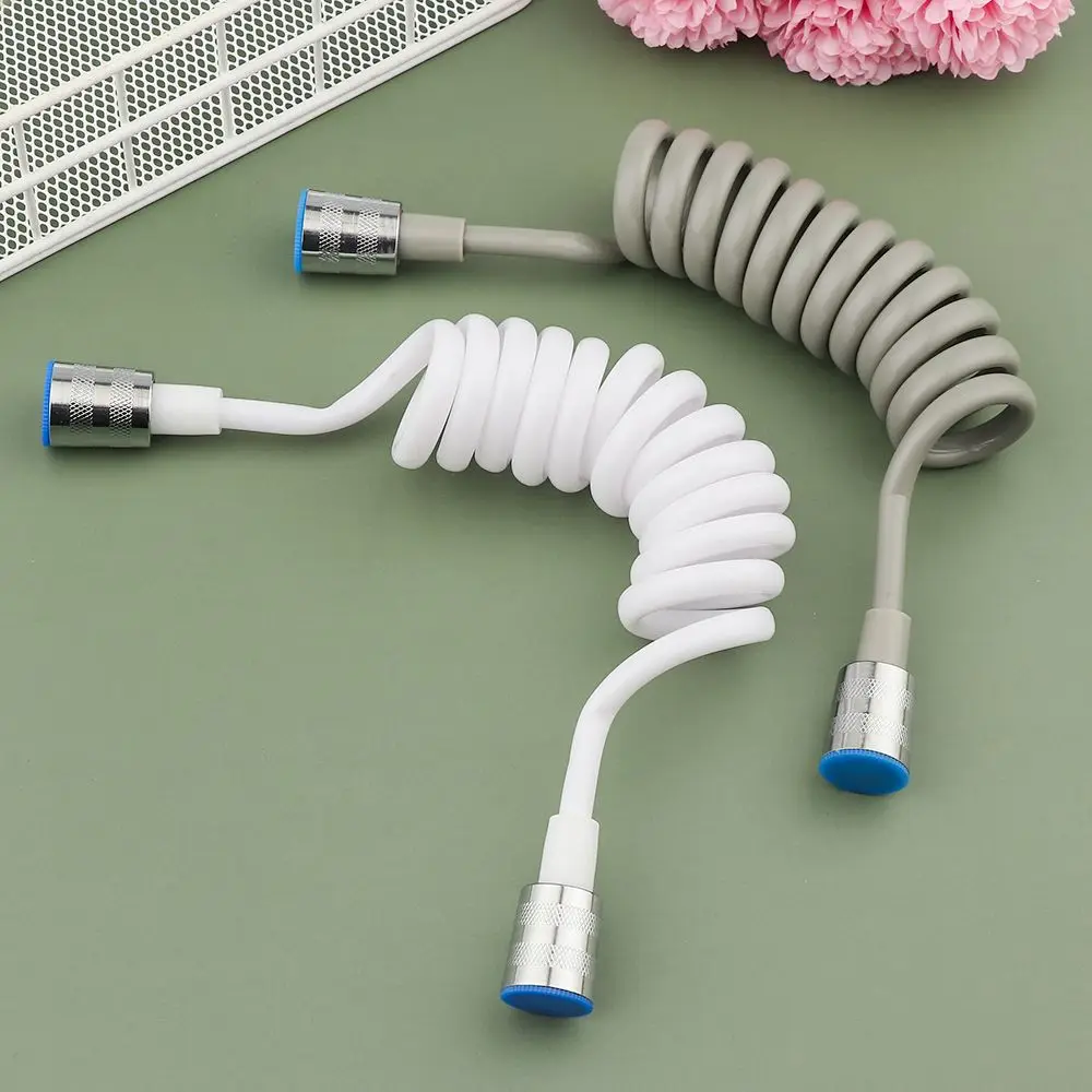 Telephone Line Style Bathroom Accessories Anti-wrap Toilet Bidet Spring Shower Hose Water Plumbing Bath Sprayer Connect Pipe