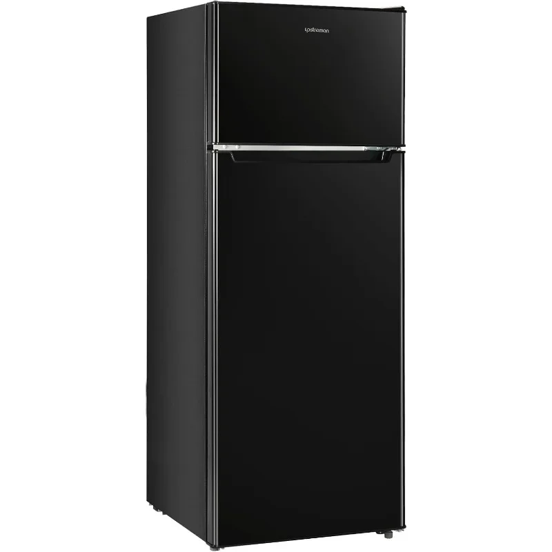 Upstreman 7.7 Cu.Ft. Refrigerator with Freezer, Double Door Refrigerator, Adjustable Thermostat, Large Capacity