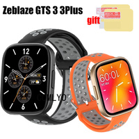 Band For Zeblaze GTS 3 Plus Strap Smart Watch Silicone Breathable Sports Bracelet Screen protector film For Women men