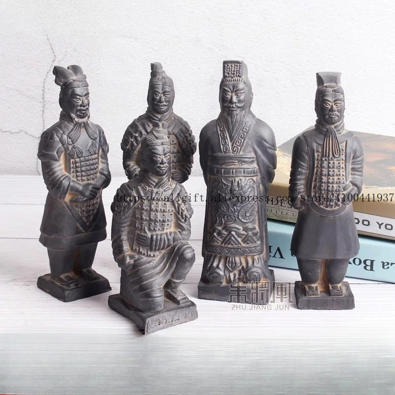 

Terracotta Warrior Figurine Chinese Style Craft Ornament Xi'an Travel Souvenir Unique Gift for Foreigners