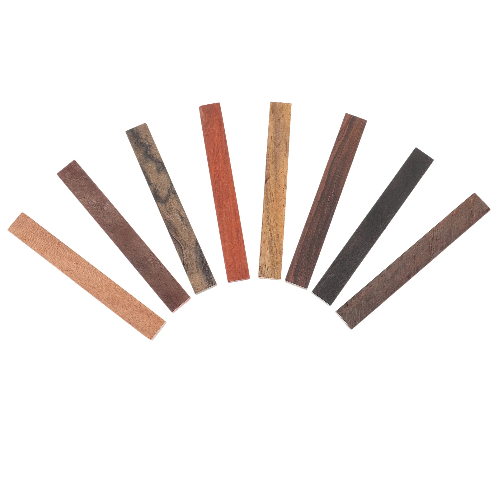 

8pcs Wood Blank Pens for Handicraft Rotating Design Exotic Wood Turning Supplies Natural Pattern Craft Projects Pen Making