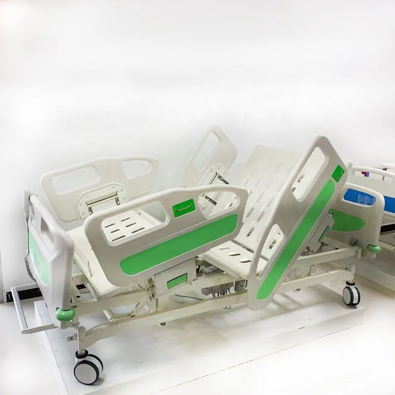 High-quality overall tilt-lift ABS electric five-function ICU medical bed multi function hospital bed