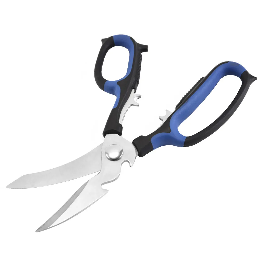 

1 шт. Ножницы для куриных костей из нержавеющей стали, сверхпрочные кухонные ножницы для мяса, птицы, морепродуктов, барбекю, с нескользящей ручкой